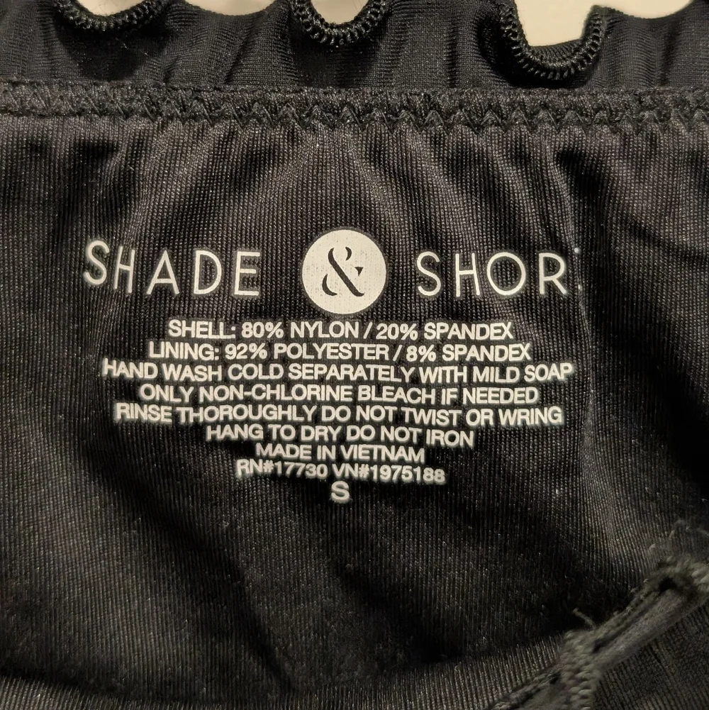 Shade and Shore Black Ruffled Bikini Bottoms Size Small - Picture 2 of 6